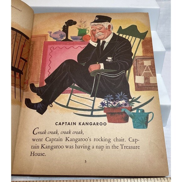 Captain Kangaroo Giant Little Golden Book 1959 "A" Edition 3 Stories 1 Book HB - Picture 12 of 16